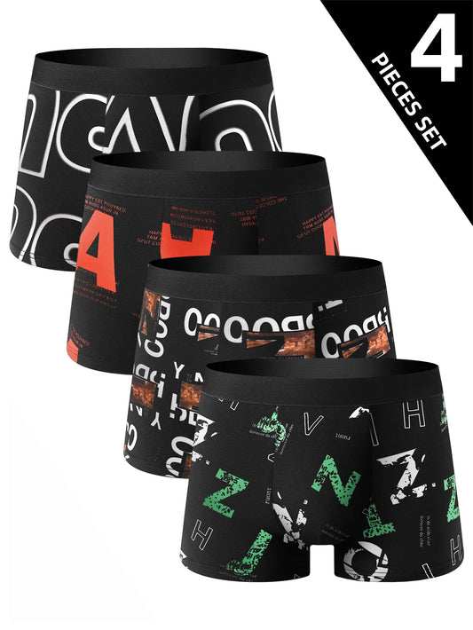 4 peças boxer briefs